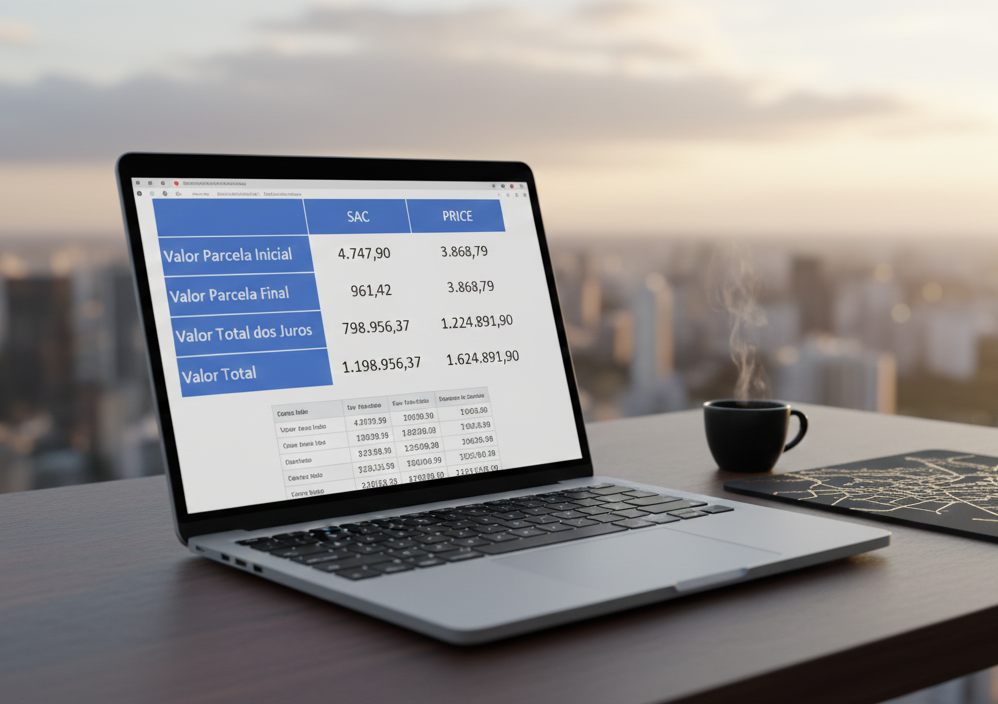 Corretor de imóveis apresentando proposta